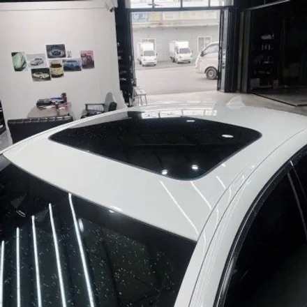 BMW 5시리즈 크롬죽이기,루프스킨 시공 / 충남 천안