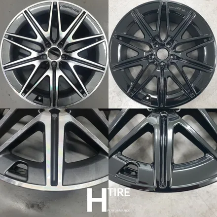 벤츠 GT43 AMG 유광블랙 인천휠도색 휠수리 휠복원