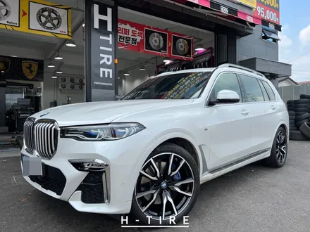 부천휠복원 BMW X7 블랙폴리쉬  콘티넨탈 PC6 315 35 22 타이어교환