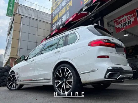 부천휠복원 BMW X7 블랙폴리쉬  콘티넨탈 PC6 315 35 22 타이어교환