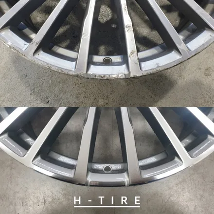 BMW 순정휠복원 7시리즈 건메탈폴리쉬 휠 타이어테크은계점