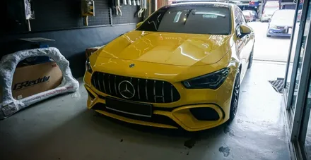 벤츠 CLA45S 아미트릭스 가변배기시스템 다운파이프 / 경기 고양 일산서구