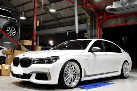 BMW G12 760 휠타이어 장착 BC휠 22인치 7시리즈 차고조절 링크킷 장착 / 경기 고양 일산서구