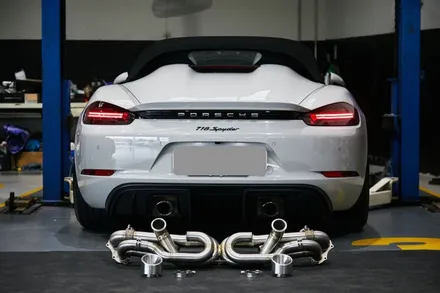 포르쉐 718 스파이더 4.0 GTS JCR 가변배기시스템 장착 / 경기 고양 일산서구