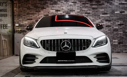 벤츠 C43AMG 20인치 휠타이어 장착 아이바크 다운스프링 장착 / 경기 고양 일산서구