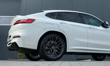 BMW X4M 21인치 휠타이어 장착 F98 x4M 가변배기시스템 장착  21인치 휠타이어 장착 / 경기 고양 일산서구