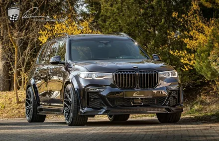 BMW X7 루마디자인 휠타이어 바디킷 프론트립 휀다 트렁크 스포일러 24인치 휠타이어 장착  카본 사이드미러 / 경기 고양 일산서구