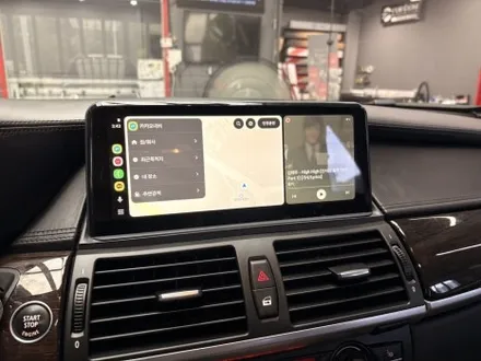 진주 BMW X6 (E71) 안드로이드 올인원 10.25인치 내비게이션 장착 후기 / 진주, 창원