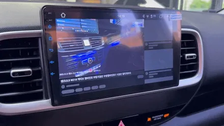 진주 올인원 베뉴 리드아이 안드로이드 네비게이션 매립 장착은 멀티게라지에서 / 진주, 창원