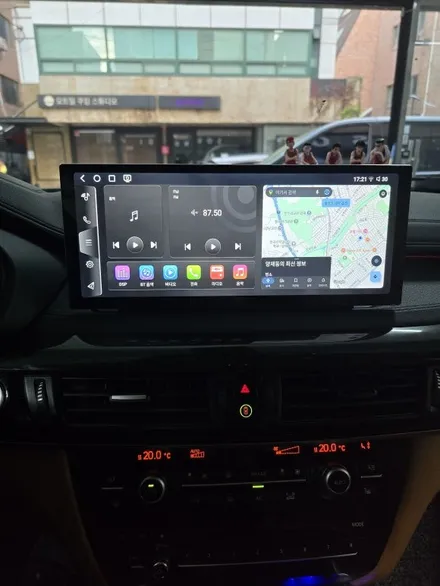 BMW X6 클라이드코리아 12.8인치 퀄컴 스냅드래곤 안드로이드 올인원 작업 / 서울 서초 양재동