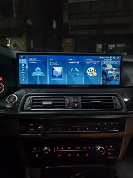 BMW 520D F10 클라이드코리아 15인치 안드로이드 올인원 작업. / 서울 서초 양재동