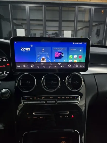 벤츠 C 클래스 C200 W205 NTG 5.0 AUX  코딩 안드로이드 올인원+후방카메라 작업. / 서울 서초 양재동