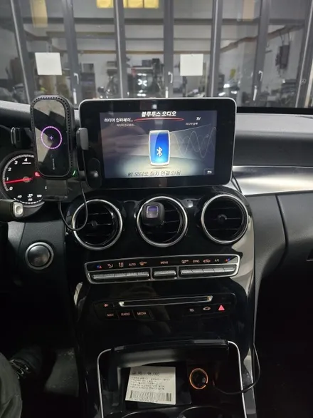 벤츠 C 클래스 C200 W205 NTG 5.0 AUX  코딩 안드로이드 올인원+후방카메라 작업. / 서울 서초 양재동