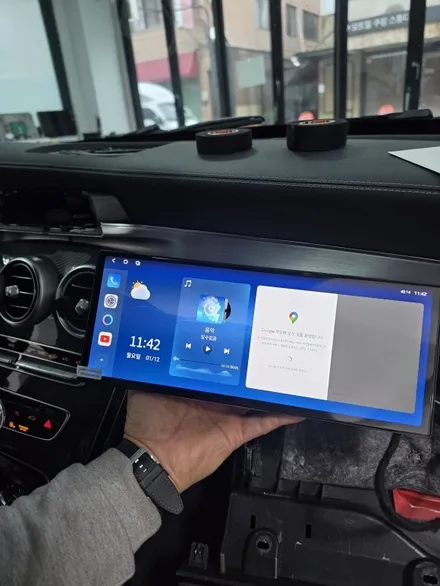 벤츠 C 63 AMG 안드로이드 올인원 업그레이드! 카나로 알파 프로 12.3인치 장착 후기 | 양재동 사운드코디 / 서울 서초 양재동