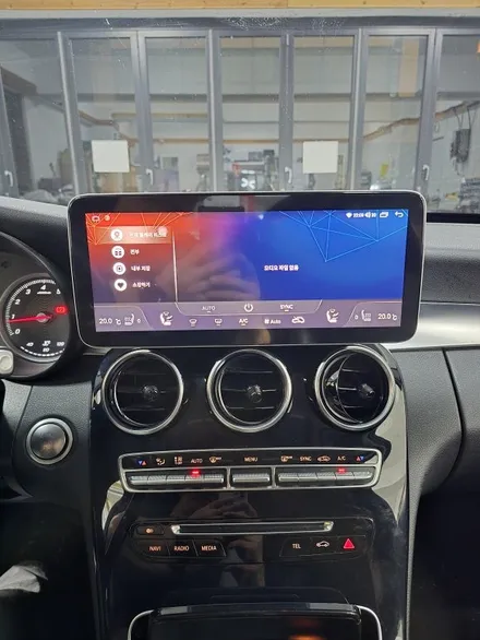 벤츠 C 클래스 C200 W205 NTG 5.0 AUX  코딩 안드로이드 올인원+후방카메라 작업. / 서울 서초 양재동
