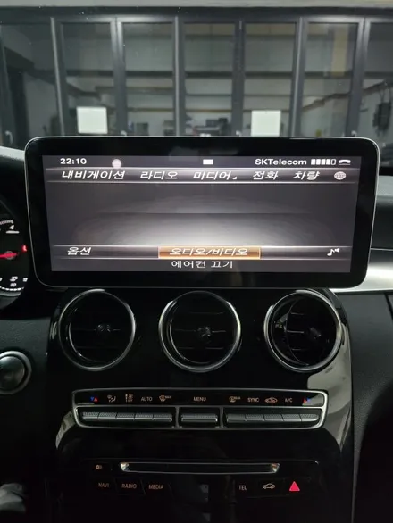 벤츠 C 클래스 C200 W205 NTG 5.0 AUX  코딩 안드로이드 올인원+후방카메라 작업. / 서울 서초 양재동