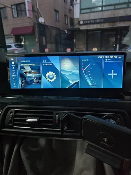 BMW 520D F10 클라이드코리아 15인치 안드로이드 올인원 작업. / 서울 서초 양재동