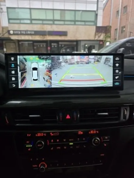 BMW X6 클라이드코리아 15인치 안드로이드 올인원+ 4채널 어라운드뷰 작업. / 서울 서초 양재동