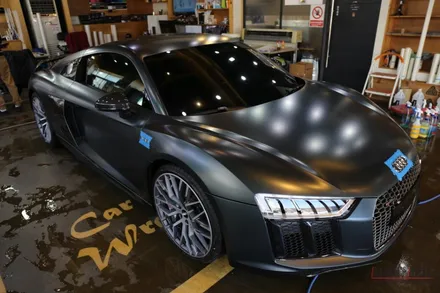 아우디 R8 두번째 이야기 클리프디자인 무광PPF와 윈드쉴드 / 성남시 분당구 운중동