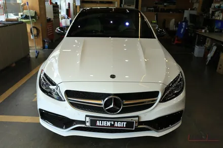 AMG C63 과 함께 하는 에일리언아지트의 클리프디자인 필름 시공 풀 패키지 / 성남시 분당구 운중동