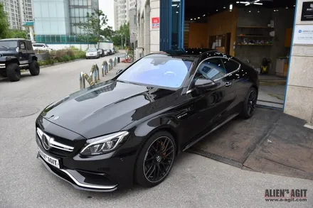 메르세데스 AMG C Coupe : 클리프디자인 아이리스 틴팅 필름 _고성능 세라믹 컬러 틴팅을 유리창에 입히기. / 성남시 분당구 운중동