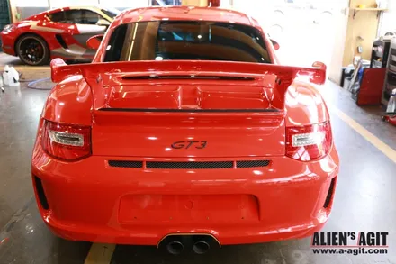 포르쉐 911(997) GT3 래핑이야기(에이버리 레드) / 성남시 분당구 운중동