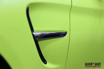 [에일리언 아지트] BMW M4 컨버터블 전체 형광 랩핑 / 성남시 분당구 운중동