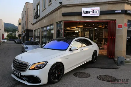 메르세데스 벤츠 AMG S63 전면 아이리스 측후면 블러스터 틴팅신차패키지 코팅 : 벤츠의 플레그쉽을 있는 그대로 보호하는법 / 성남시 분당구 운중동