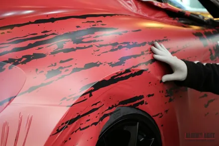 국내에서 만나는 GT4 클럽 스포츠 : 카이맨 718 GTS 에일리언아지트 GT4 클럽스포츠 디자인 랩핑 / 성남시 분당구 운중동