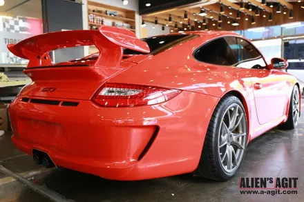 포르쉐 911(997) GT3 래핑이야기(에이버리 레드) / 성남시 분당구 운중동