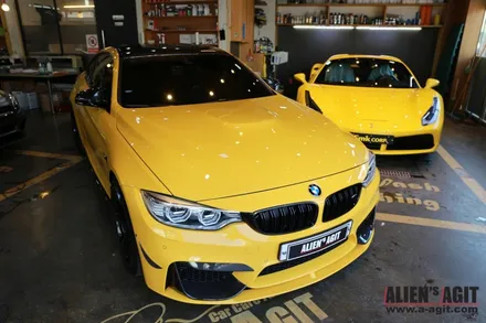 BMW M4 페인트워크 에디션에 클리프디자인 프리마X-PPF/윈드쉴드를 입혀보자. / 성남시 분당구 운중동