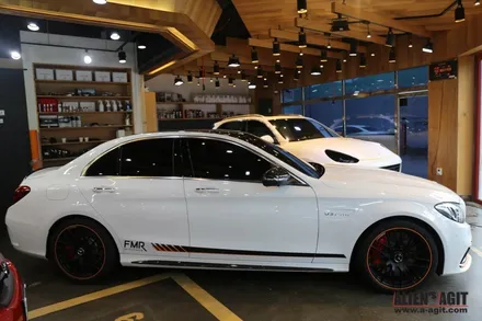[에일리언 아지트] 메르세데스 (벤츠) AMG C63s 데칼 시공 / 성남시 분당구 운중동