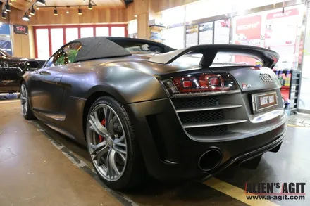 아이언맨의 바로 그차! 아우디 R8GT Spider 새틴 블랙 래핑이야기 / 성남시 분당구 운중동