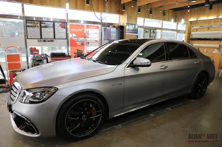 더뉴 메르세데스 AMG S63 4매틱+ 클리프디자인 무광 PPF시공 / 성남시 분당구 운중동