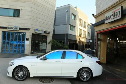 AMG C63 과 함께 하는 에일리언아지트의 클리프디자인 필름 시공 풀 패키지 / 성남시 분당구 운중동