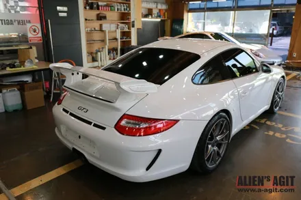 포르쉐 911(997) GT3 래핑이야기(에이버리 레드) / 성남시 분당구 운중동