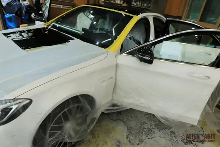 AMG C63 과 함께 하는 에일리언아지트의 클리프디자인 필름 시공 풀 패키지 / 성남시 분당구 운중동