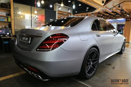 더뉴 메르세데스 AMG S63 4매틱+ 클리프디자인 무광 PPF시공 / 성남시 분당구 운중동