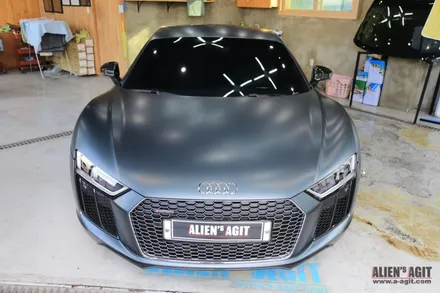 아우디 R8 두번째 이야기 클리프디자인 무광PPF와 윈드쉴드 / 성남시 분당구 운중동