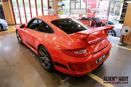 포르쉐 911(997) GT3 래핑이야기(에이버리 레드) / 성남시 분당구 운중동