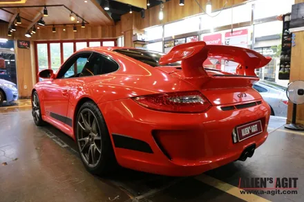 포르쉐 911(997) GT3 래핑이야기(에이버리 레드) / 성남시 분당구 운중동