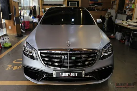 더뉴 메르세데스 AMG S63 4매틱+ 클리프디자인 무광 PPF시공 / 성남시 분당구 운중동