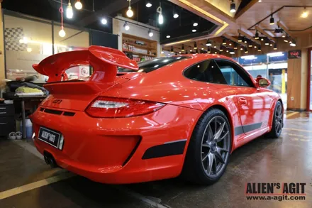 포르쉐 911(997) GT3 래핑이야기(에이버리 레드) / 성남시 분당구 운중동