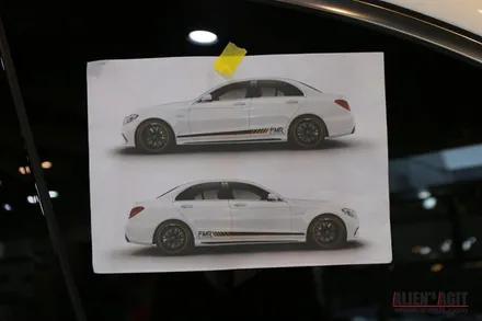 [에일리언 아지트] 메르세데스 (벤츠) AMG C63s 데칼 시공 / 성남시 분당구 운중동