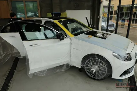 AMG C63 과 함께 하는 에일리언아지트의 클리프디자인 필름 시공 풀 패키지 / 성남시 분당구 운중동