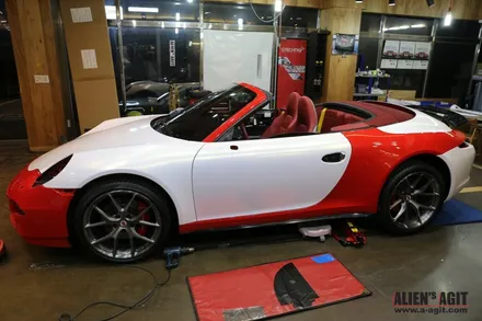 [에일리언아지트] 포르쉐 911 카레라 카브리올레 풀랩핑 그리고 GT3! / 성남시 분당구 운중동