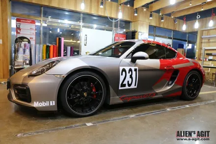 포르쉐 카이맨 GTS/ GT4 Clubsport 데칼하기 / 성남시 분당구 운중동