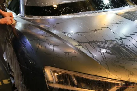 아우디 R8 두번째 이야기 클리프디자인 무광PPF와 윈드쉴드 / 성남시 분당구 운중동