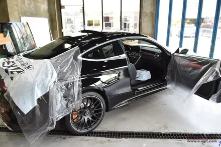 메르세데스 AMG C Coupe : 클리프디자인 아이리스 틴팅 필름 _고성능 세라믹 컬러 틴팅을 유리창에 입히기. / 성남시 분당구 운중동