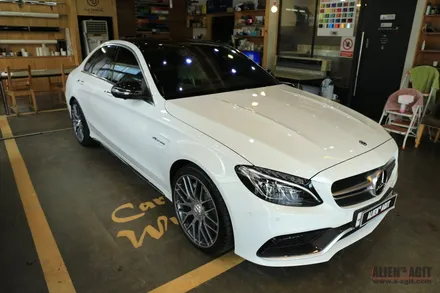 AMG C63 과 함께 하는 에일리언아지트의 클리프디자인 필름 시공 풀 패키지 / 성남시 분당구 운중동